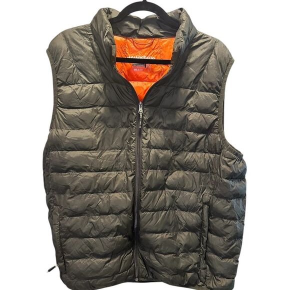 EUC Hawke &Co Sport Men's Performance Green Quilted Puffer Full Zip Vest Size XL - Picture 2 of 6